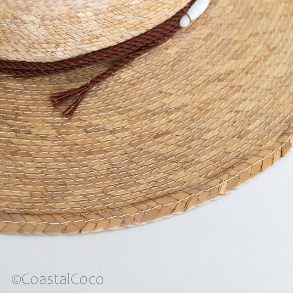 Sahuayo Legitimo Mexican Straw Hat 6 3/4 Bead Resort Gaucho Ranch Artisan Rustic - Picture 9 of 10